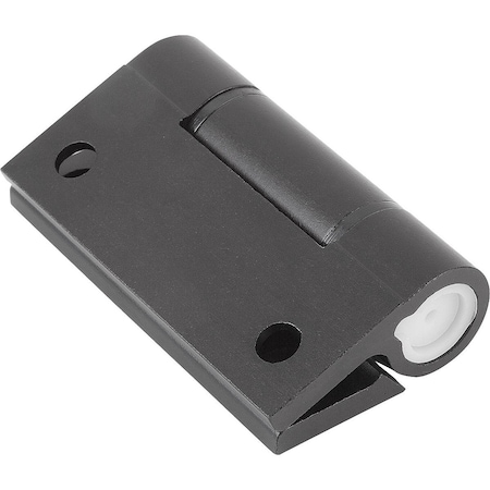 Kipp Hinge W. Adj. Friction, Form:A Holes 55X65, A1=38, B1=48, Aluminum Black K1196.55651